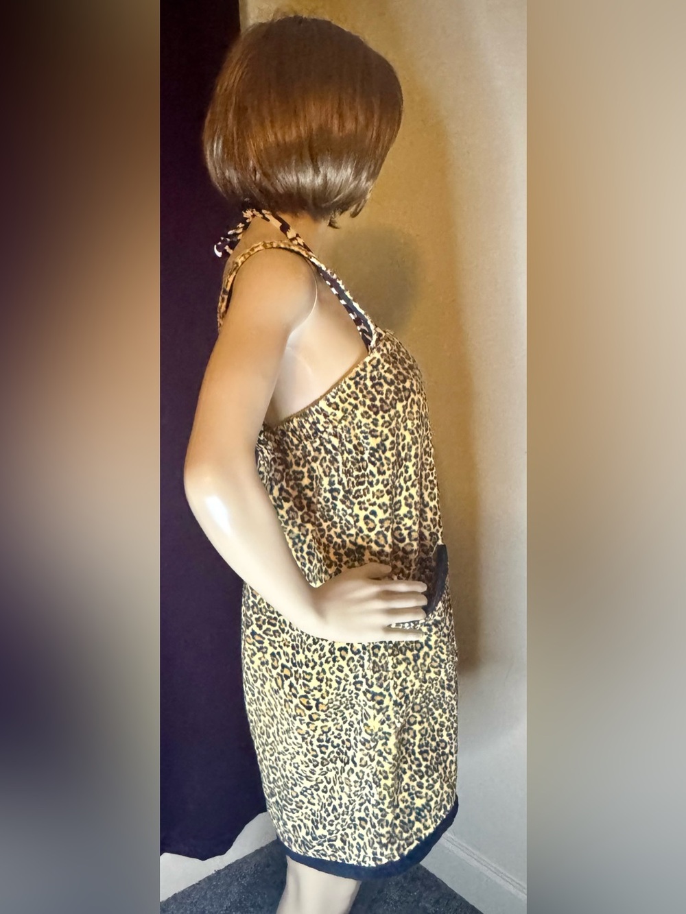 Charter Club Small Leopard Beach Cover-up towel or Bathrobe - Picture 11 of 11